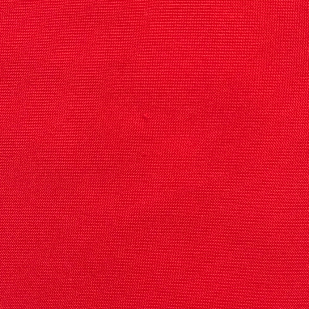 One Shoulder RED Midi Sheath Dress Bow Detail Sleeveless Back Slit Size S - Picture 6 of 6